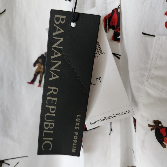 Mens Novelty Print Button Down - Picture 2 of 7